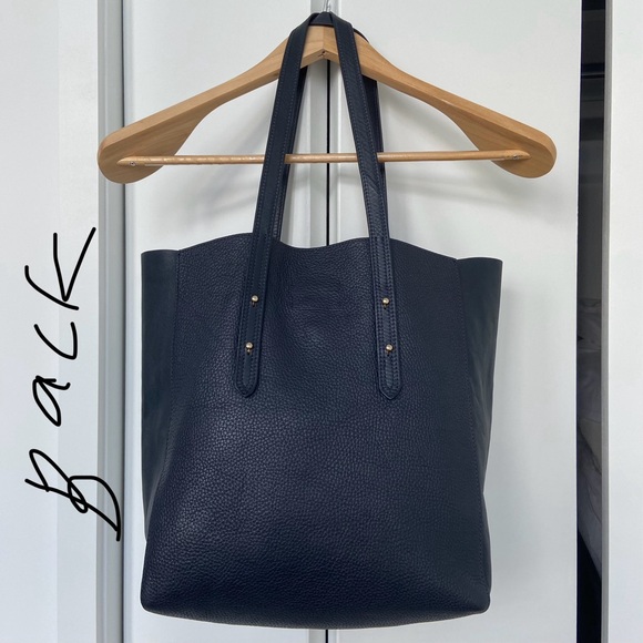 Aspinal of London - Essential Leather Tote Bag Navy Pebble - Pristine/Excellent - Picture 9 of 16